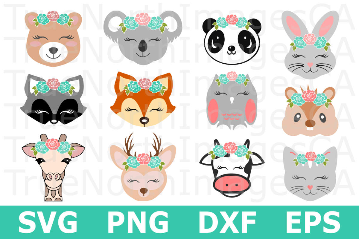 Boho Animal Bundle - An Animal SVG Cut File Bundle example image 1