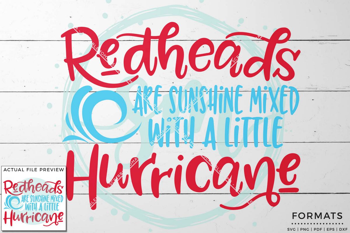 Redheads & Hurricanes SVG Files for Cricut example image 1