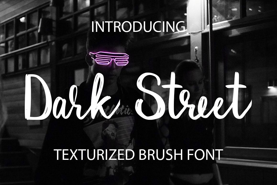 Dark Street - script font example image 1