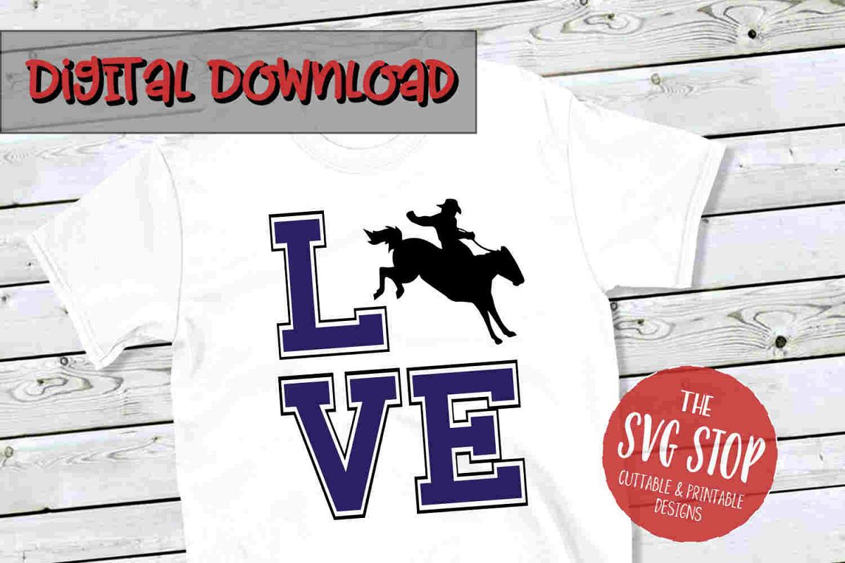 Love Rodeo -SVG, PNG, DXF example image 1