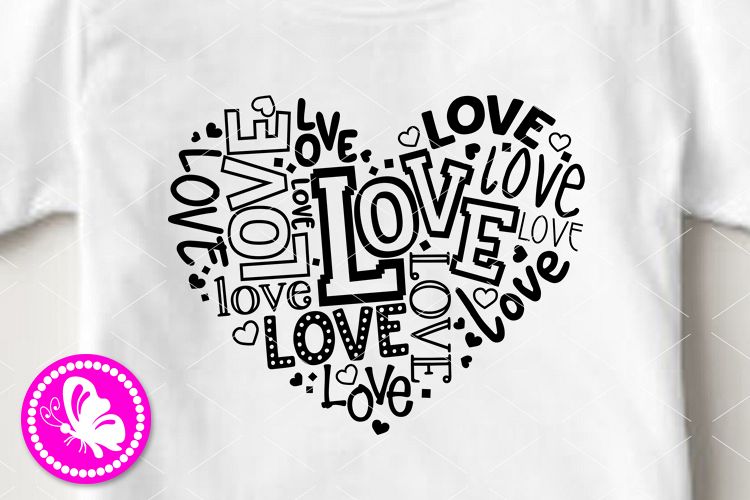 Love svg Heart sign Valentines decor Girls Valentine Cricut example image 1