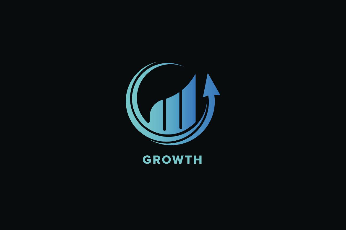 Growth Market Logo Template example image 1