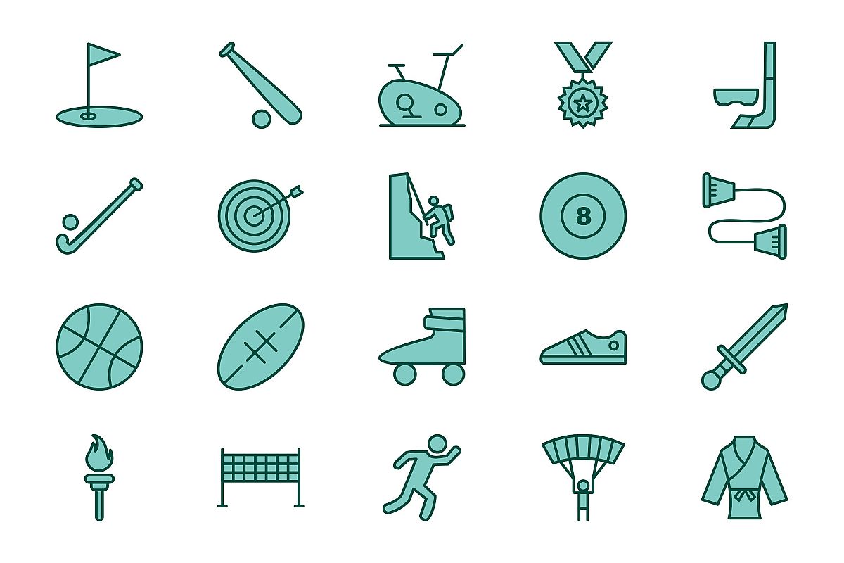 Set Of Sports And Game Icons example image 1