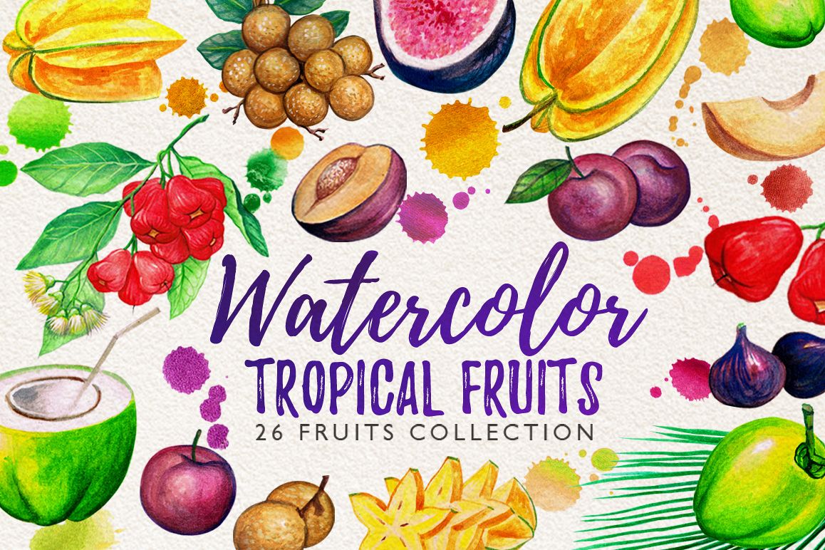 Watercolor Fruits Vol. 5 example image 1