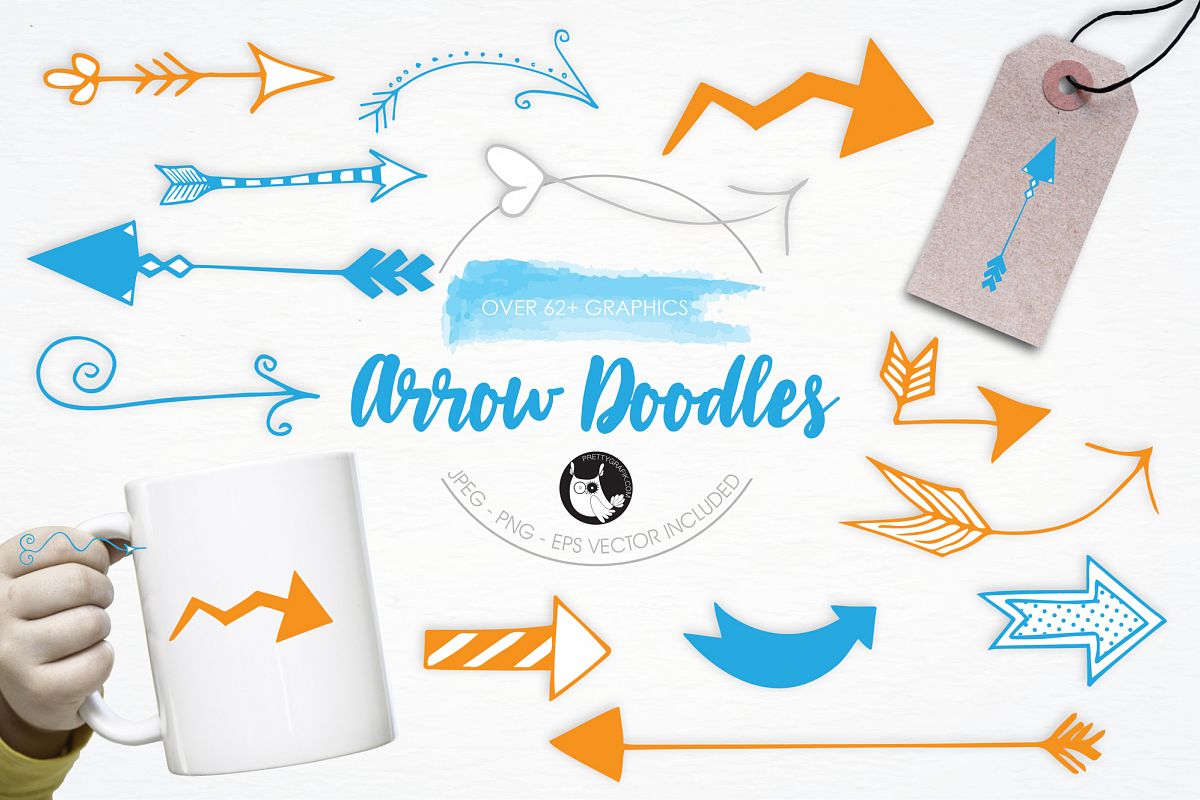 Arrow Doodles graphics and illustrations example image 1