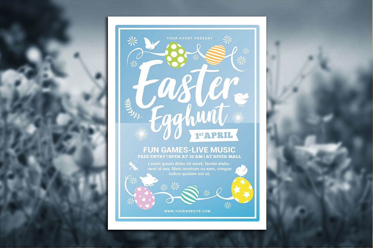 Easter Egg Hunt Flyer example image 1
