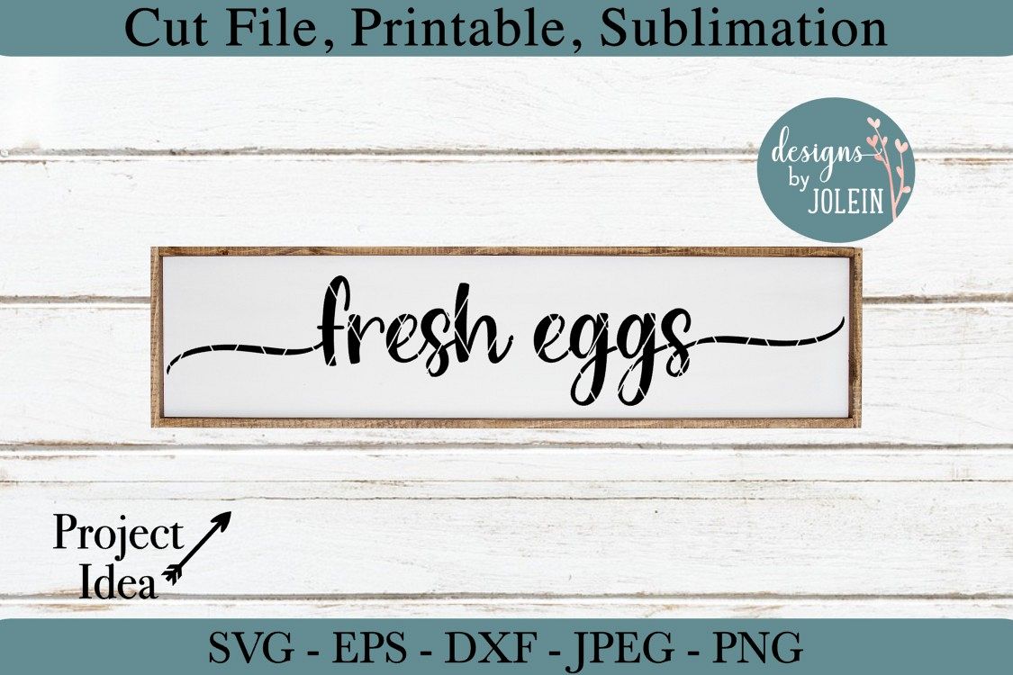 Fresh Eggs SVG, png, eps, DXF, sublimation example image 1