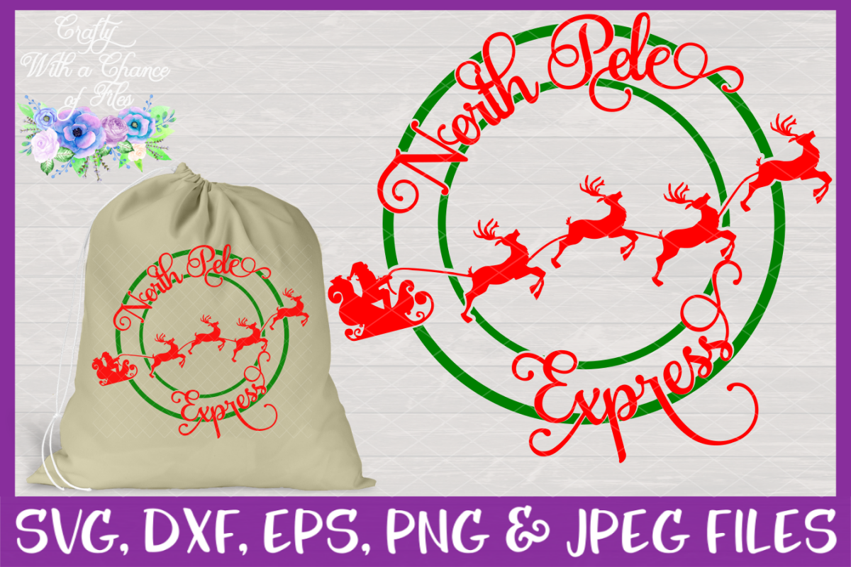 North Pole Express SVG - Christmas Design example image 1