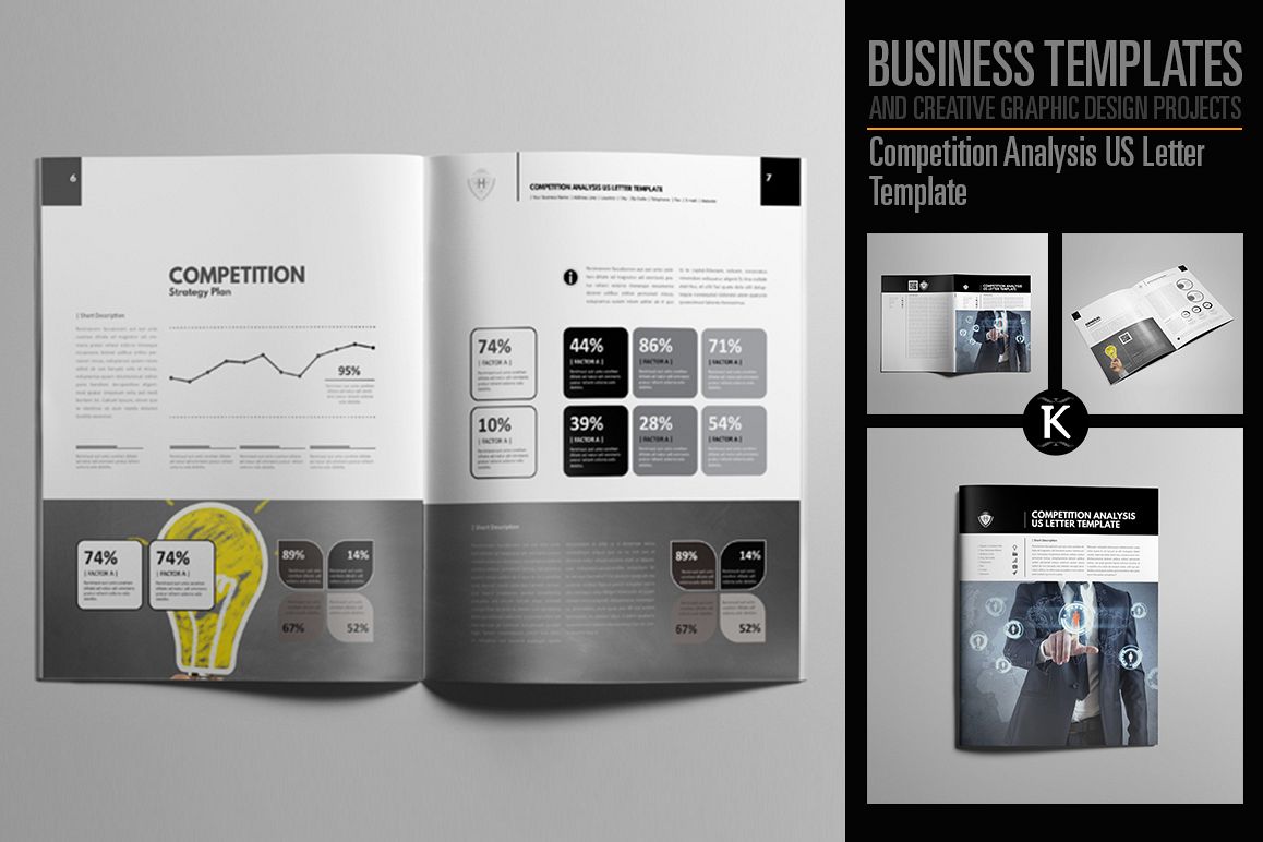 Competition Analysis US Letter Template example image 1