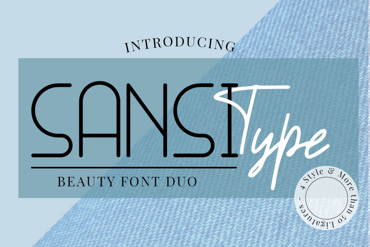 Sansi Type Font Duo example image 1