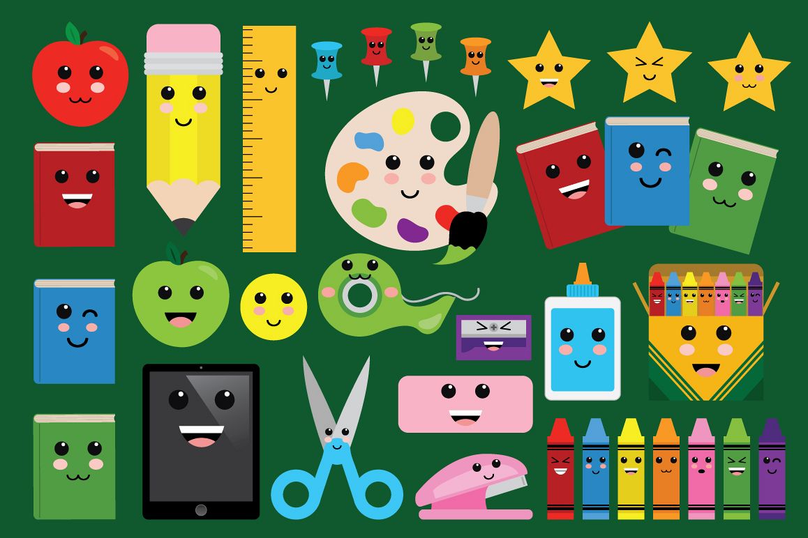 Cute Classroom Back To School Clip Art Set example image 1