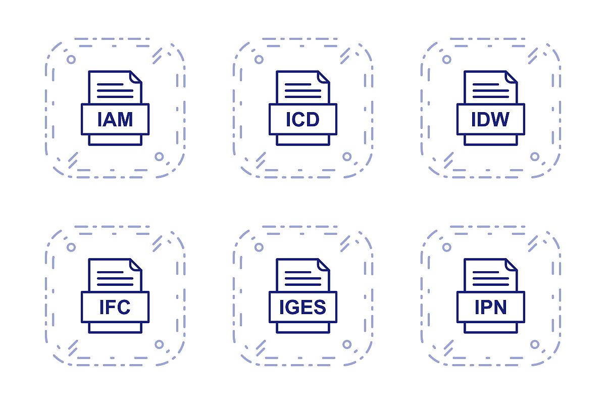Set Of File Formats Icons example image 1