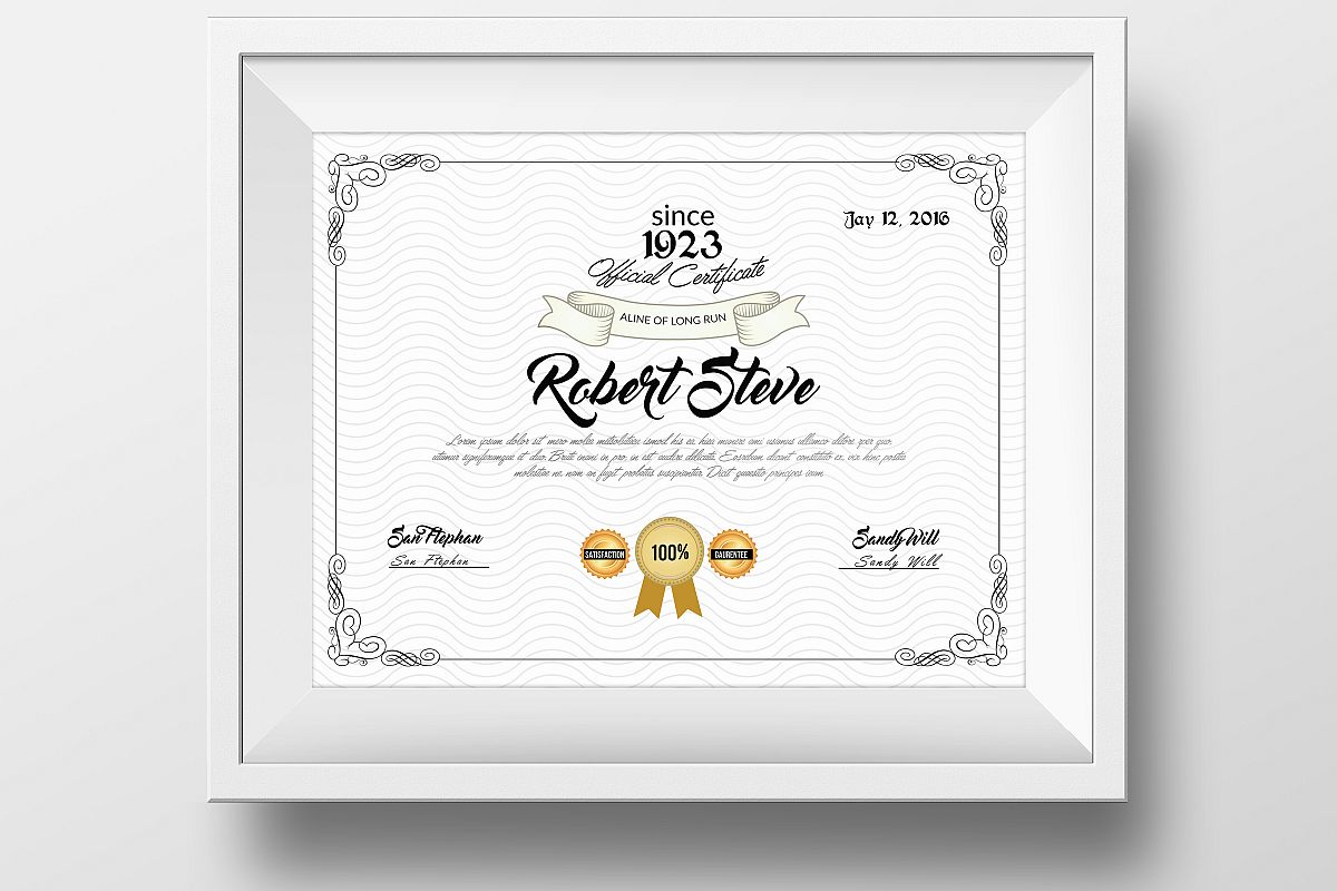 Educational Certificate & Diploma Template example image 1