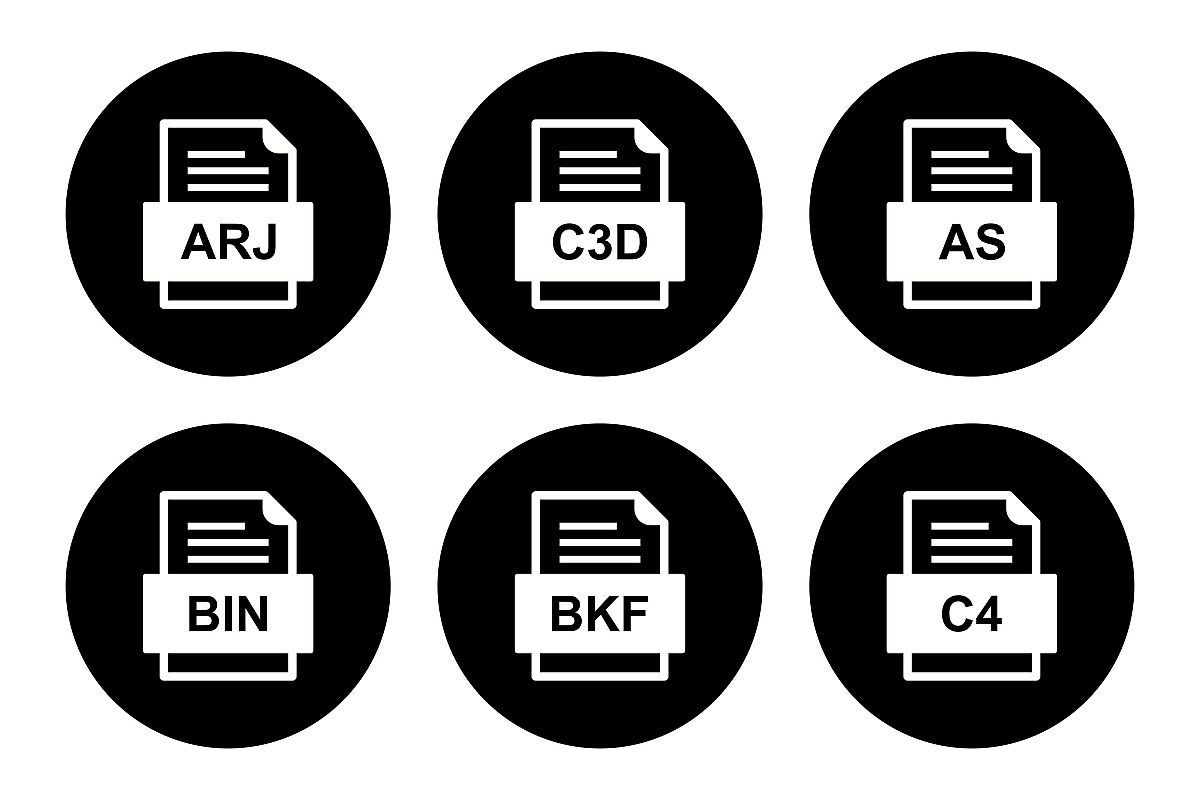 Set Of File Formats Icons example image 1