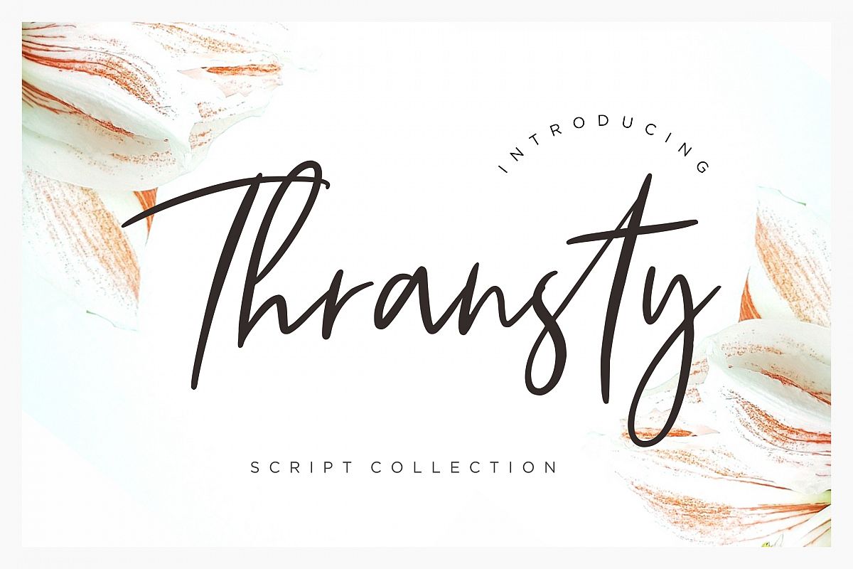 Thransty Handwritten Script example image 1