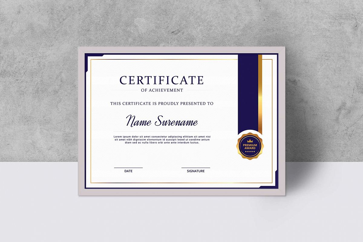 Certificate example image 1