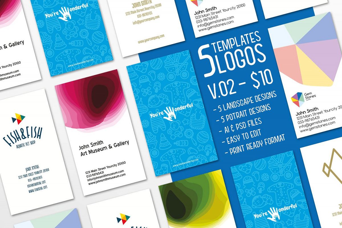 $10 for 5 - Business Card 02 example image 1