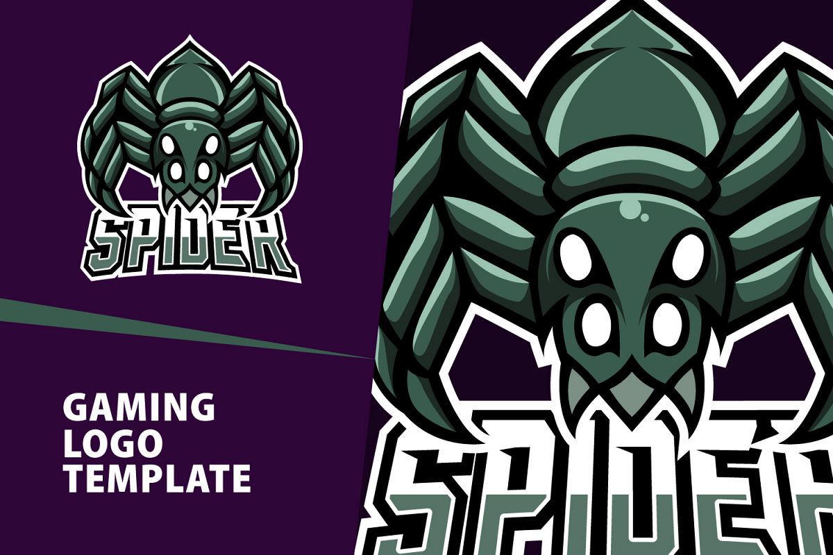 Spider Gaming Logo Template