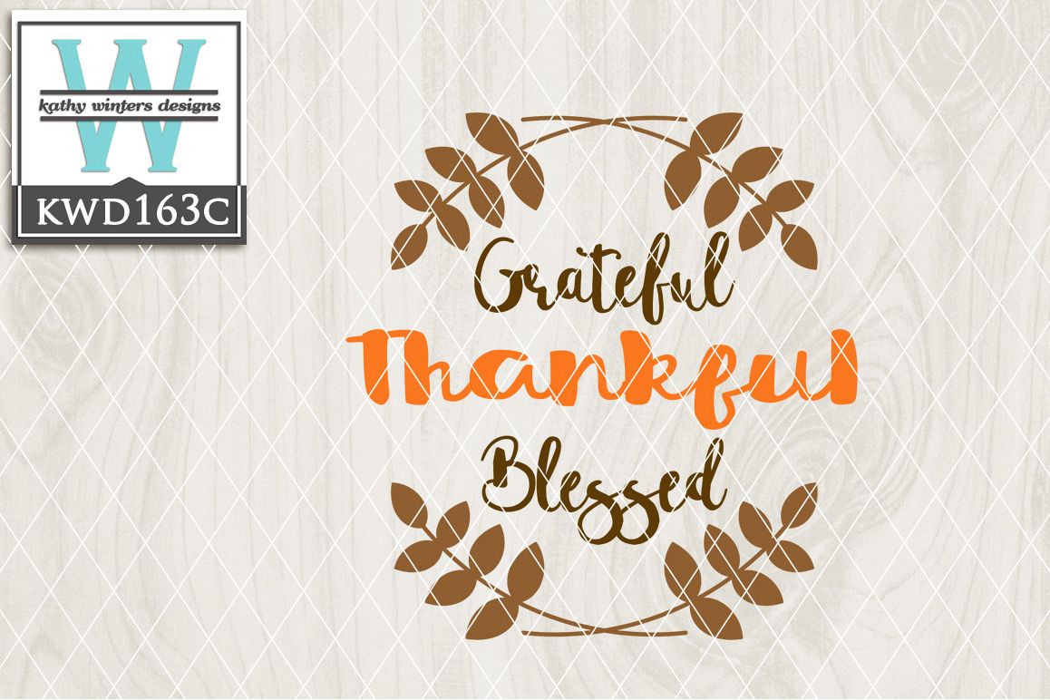 Thankful Cutting File KWD163C example image 1