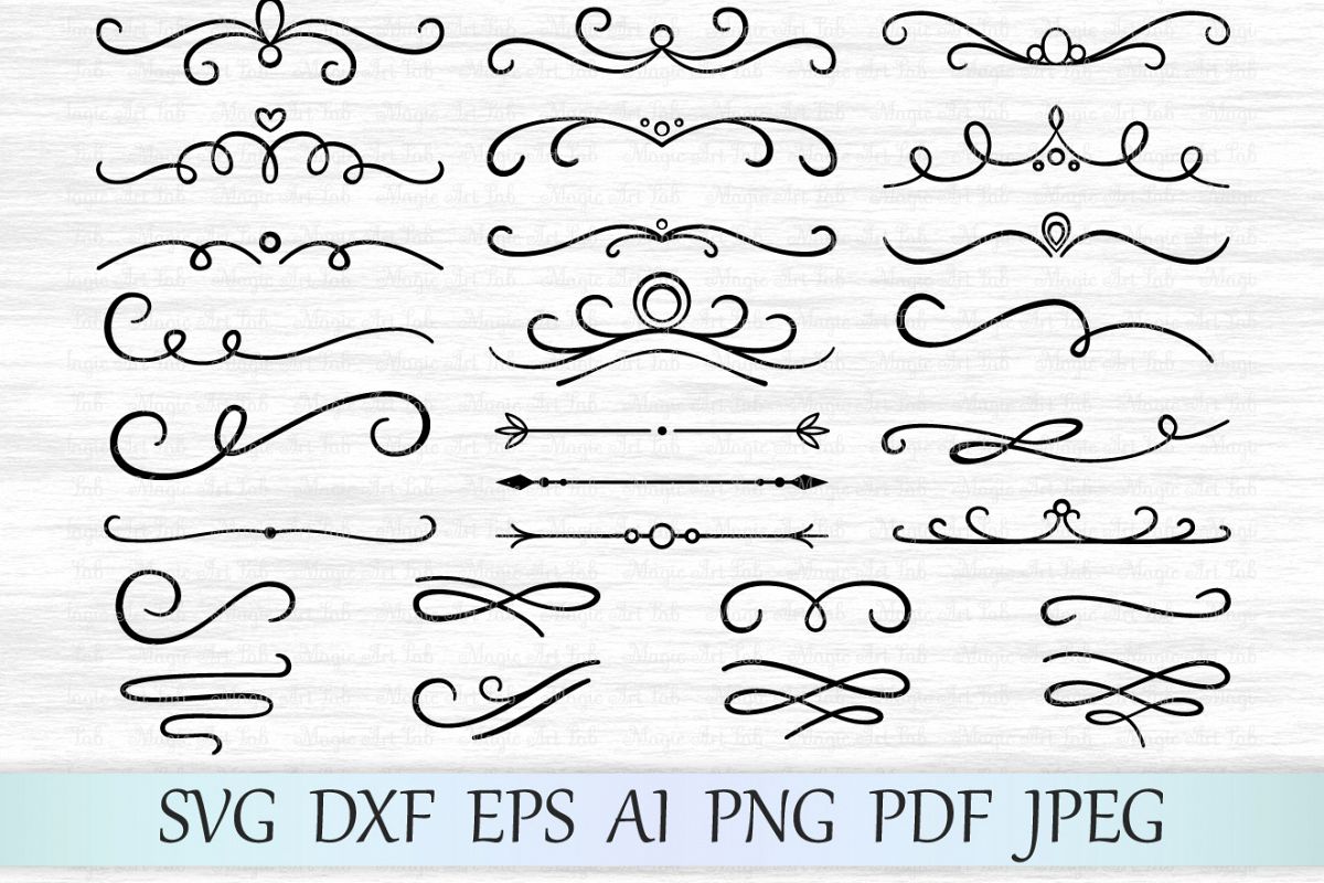 Download Divider svg, Flourish svg, Swirl svg, Scroll svg, Wedding ...