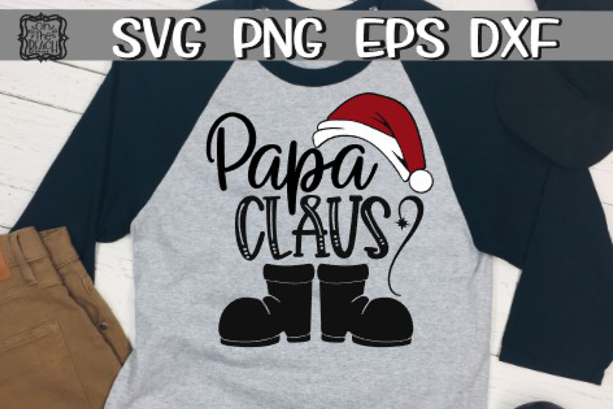 Papa Claus - SVG PNG EPS DXF example image 1