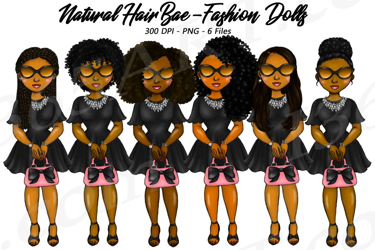 Bad Bae Planner Clipart Black Girls Natural Hair Fashion