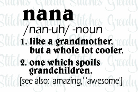 Download Mother's Day | Nana | Nana Definition SVG/DXF/EPS/PNG