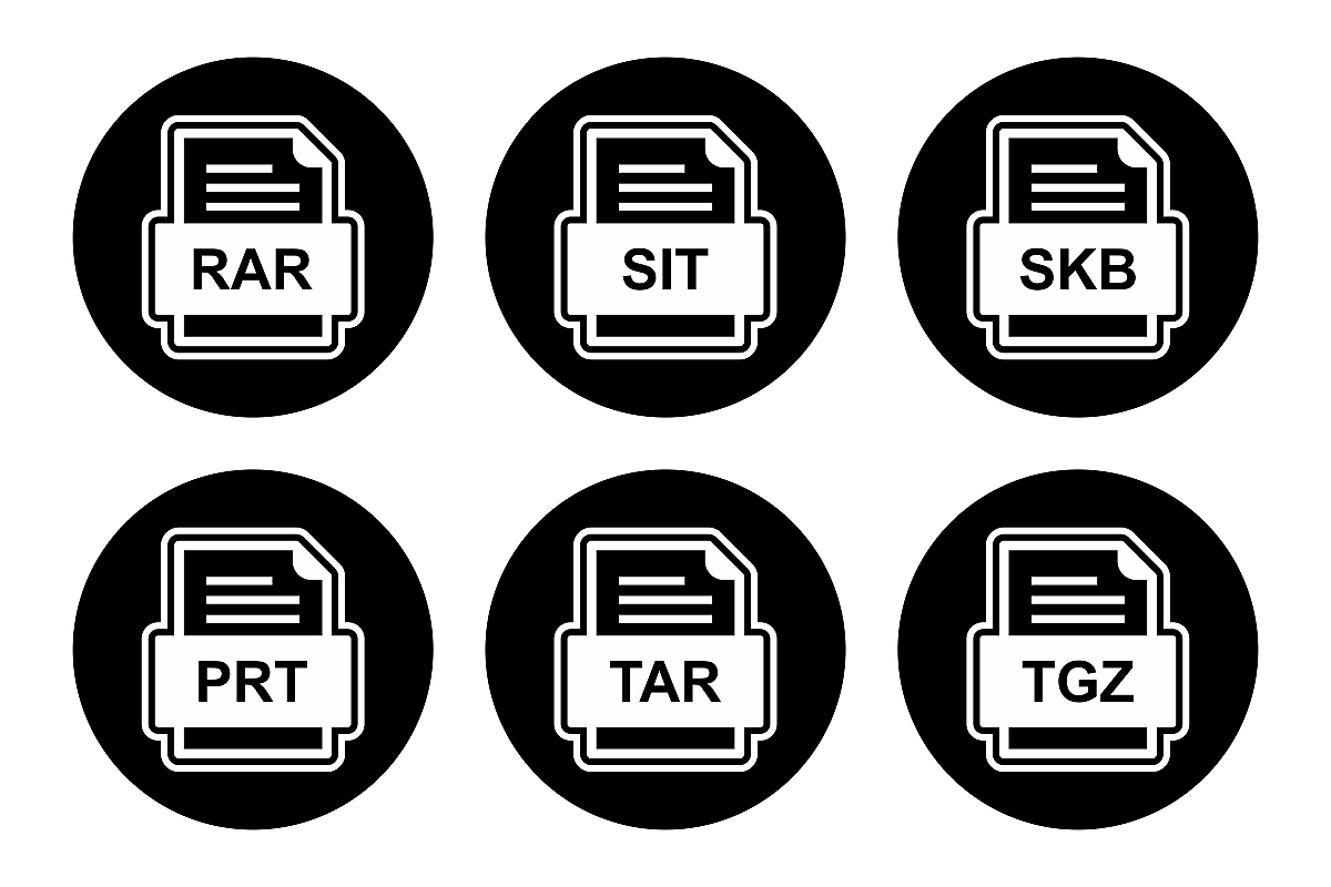Set Of File Formats Icons example image 1