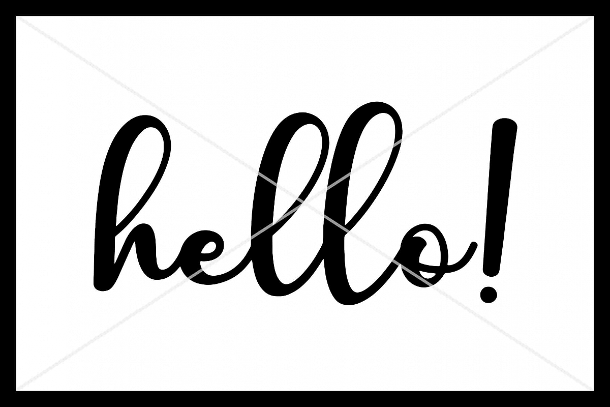 Hello SVG, Trick or Treat, Silhouette Cameo, Cricut, Cut example image 1