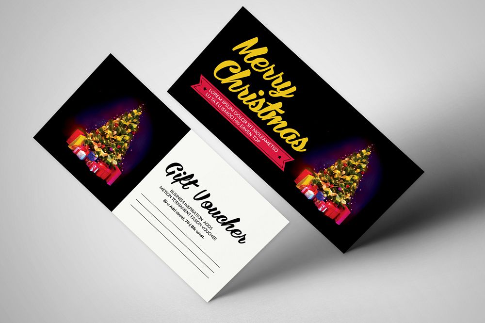 Merry Christmas Gift Voucher example image 1