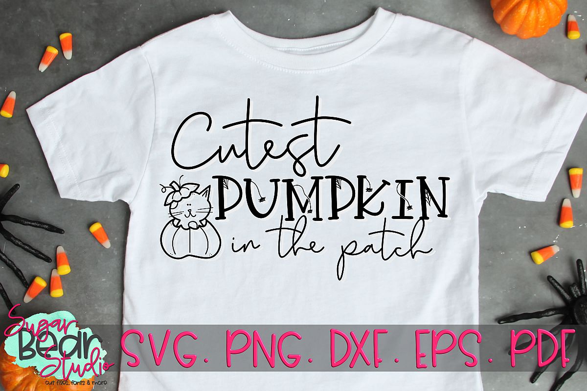 Cutest Pumpkin in the Patch - A Halloween SVG example image 1