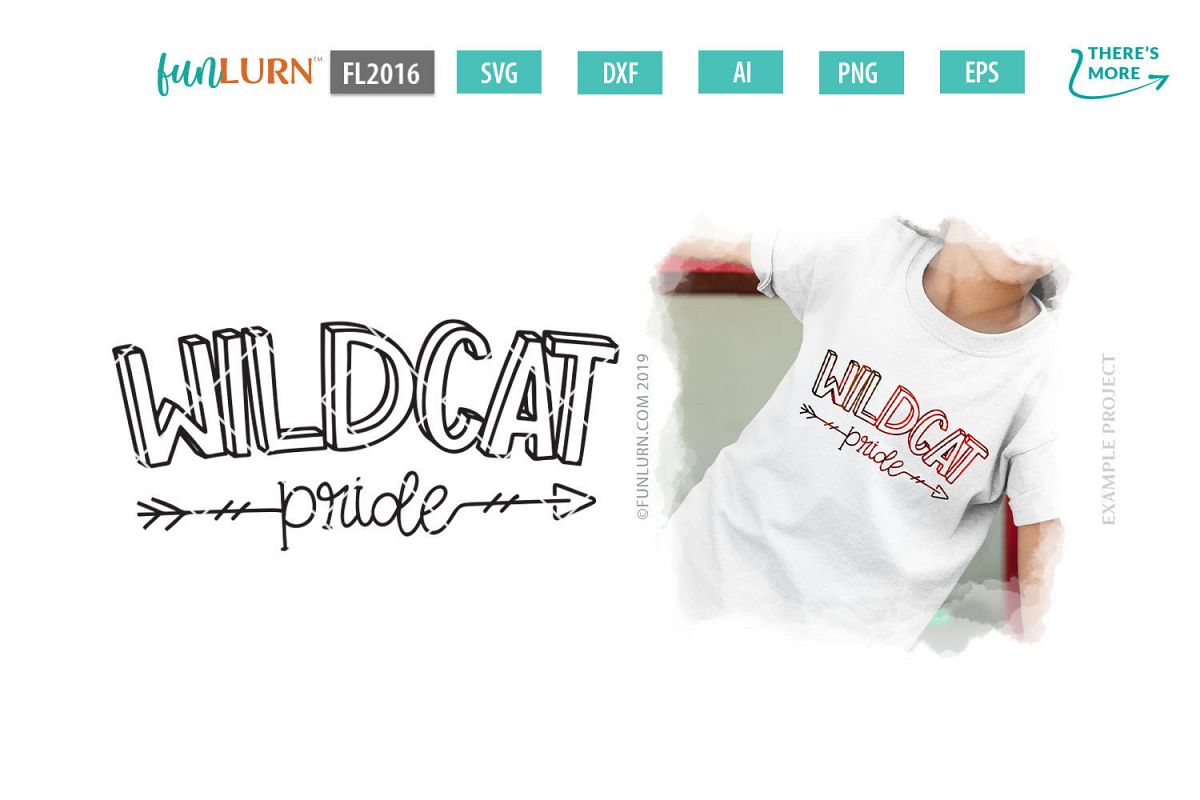 Wildcat Pride Team SVG Cut File example image 1
