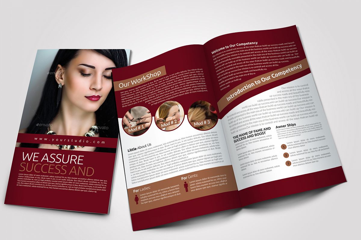 Beauty & Fashion Bifold Brochure example image 1