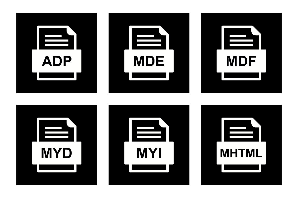 Set Of File Formats Icons example image 1