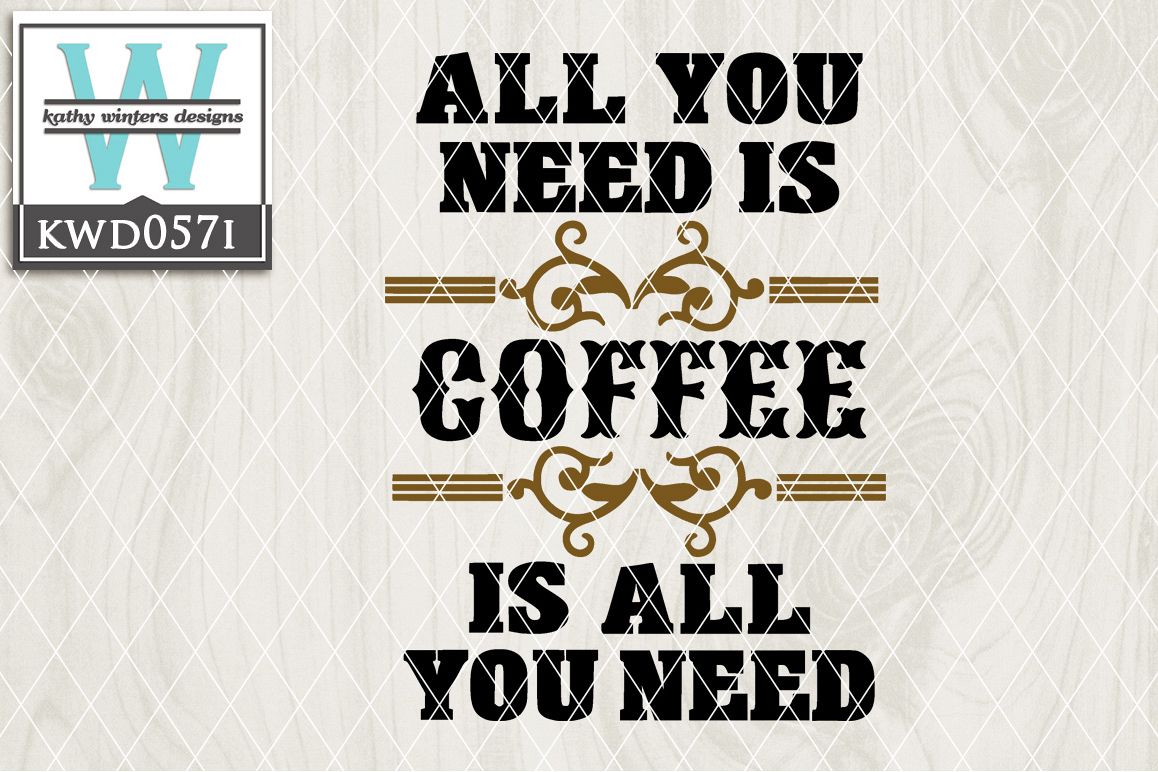 Coffee Cutting File KWD057I example image 1
