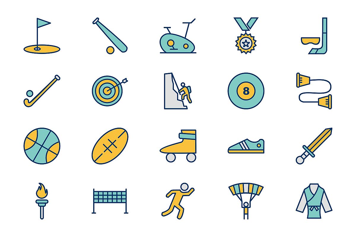 Set Of Sports And Game Icons example image 1