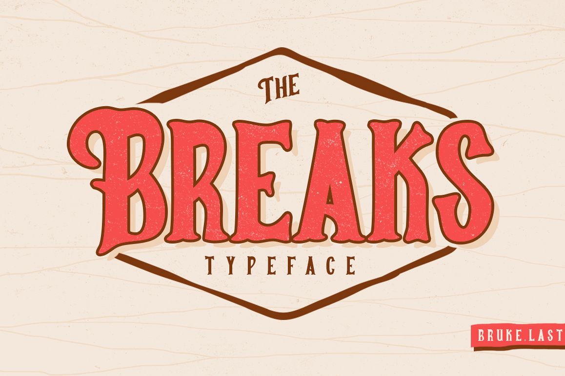 Breaks Typeface example image 1