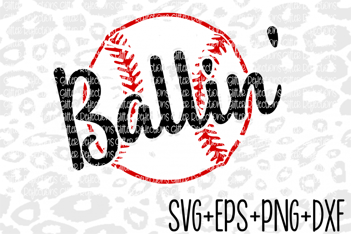 Baseball Svg - Baseballin - Svg- Cricut File- Cameo File example image 1