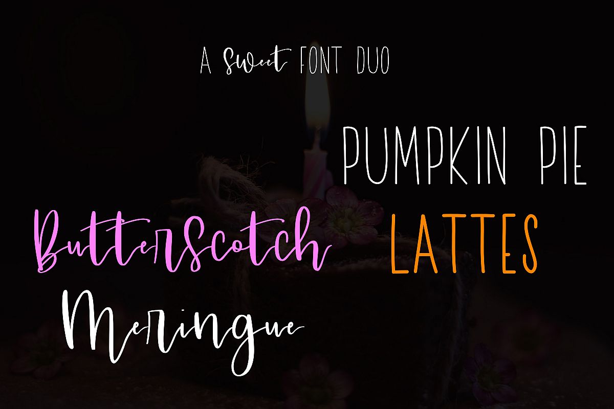 A Sweet Font Duo example image 1