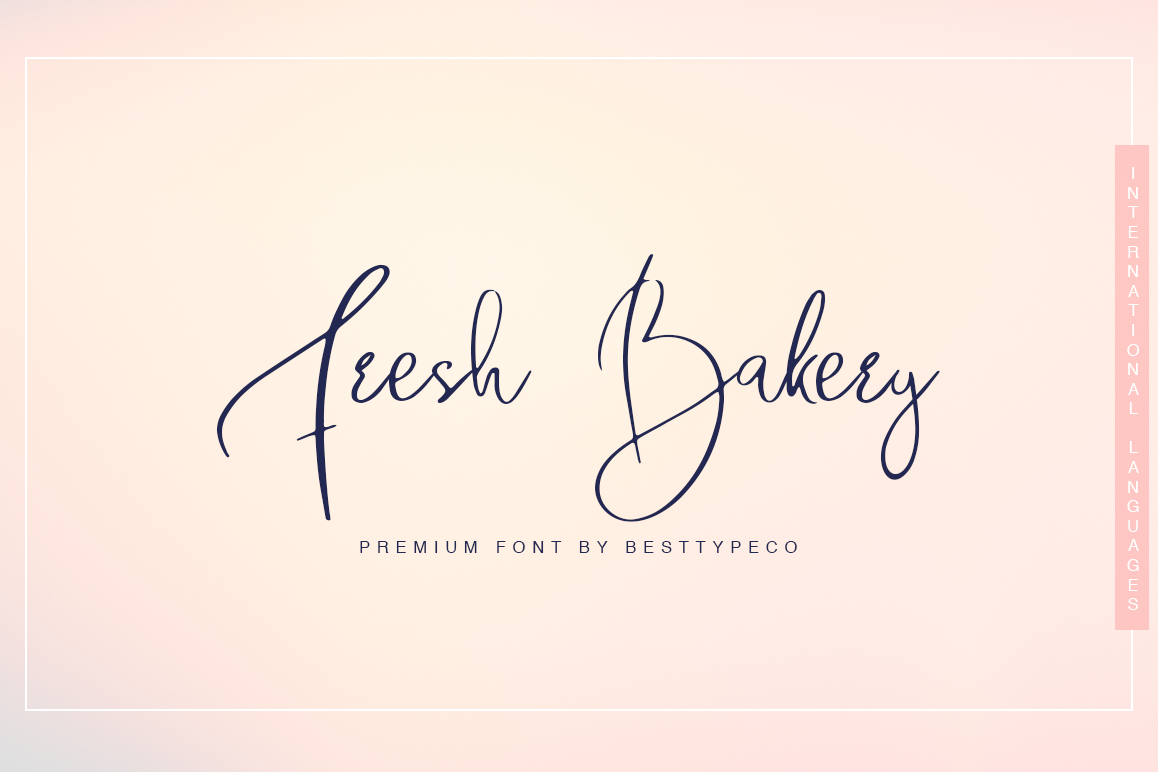Fresh Bakery 126110 Script Font Bundles