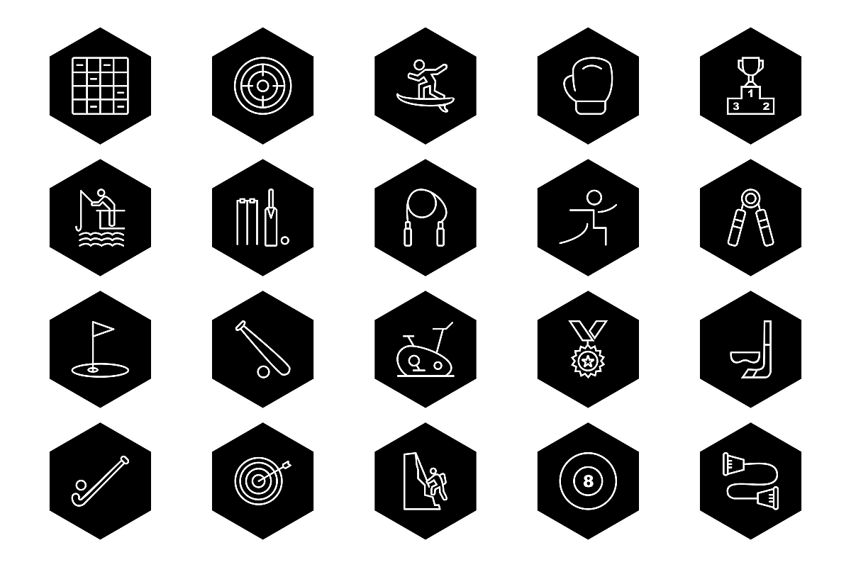 Set Of Sports And Game Icons example image 1