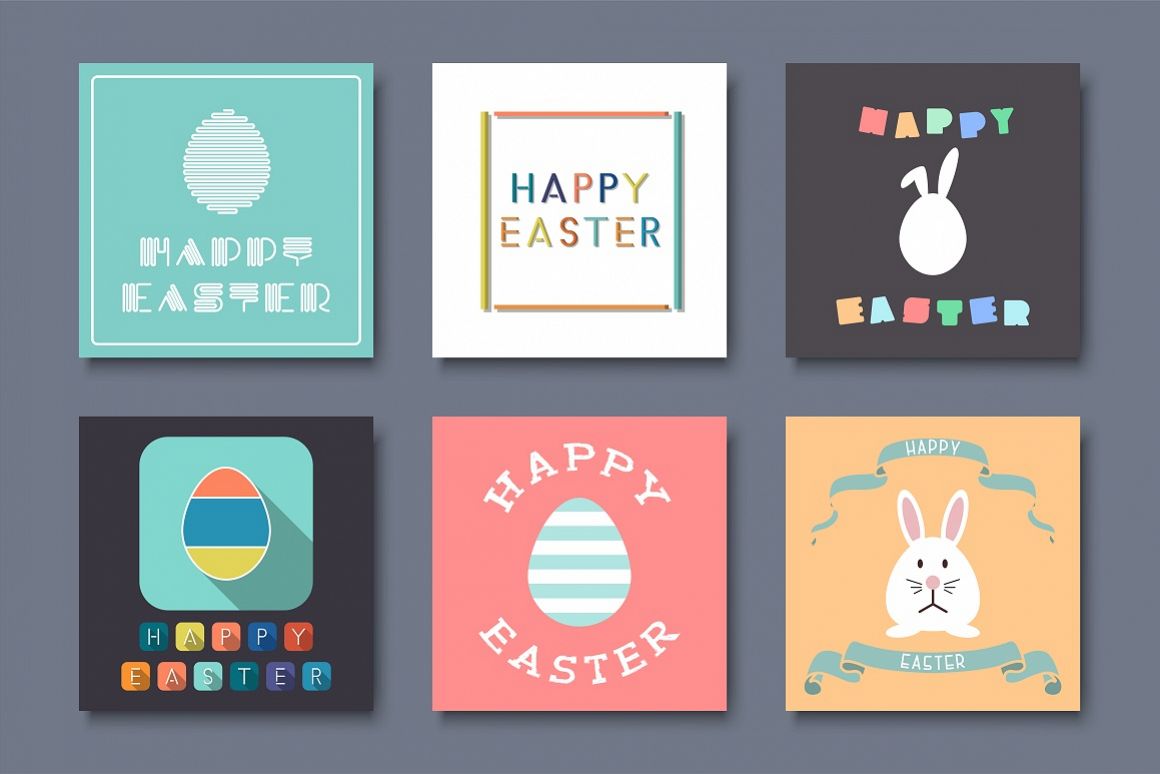 Holiday Greeting Easter Cards. example image 1