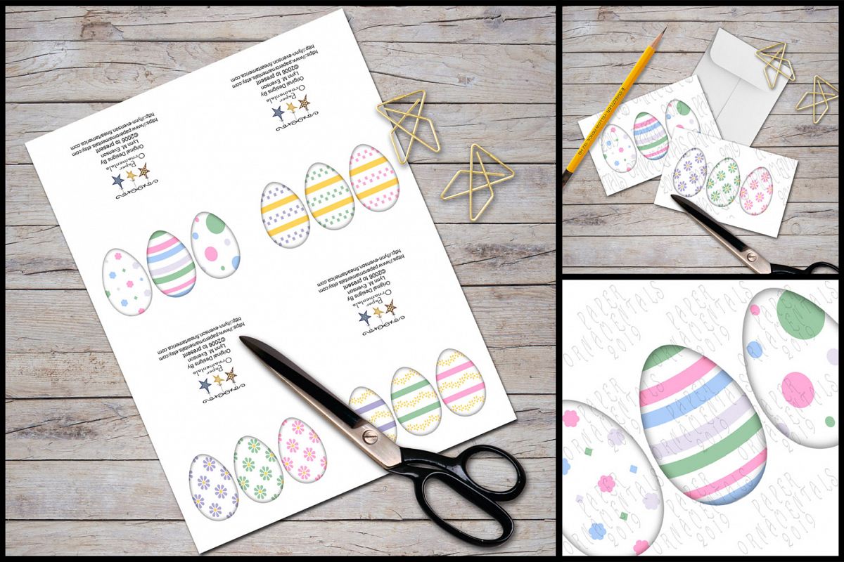 Note Cards, Easter Mini Gift Enclosure Cards Set 1 example image 1