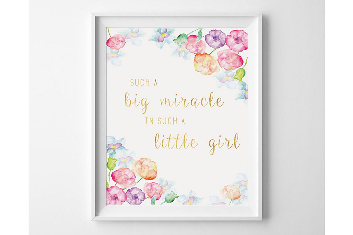 Downloadable Prints for Nursery, Girls Room Wall Prints example image 1
