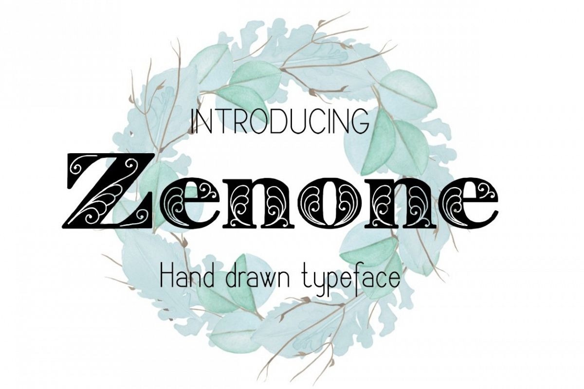 Zenone font example image 1