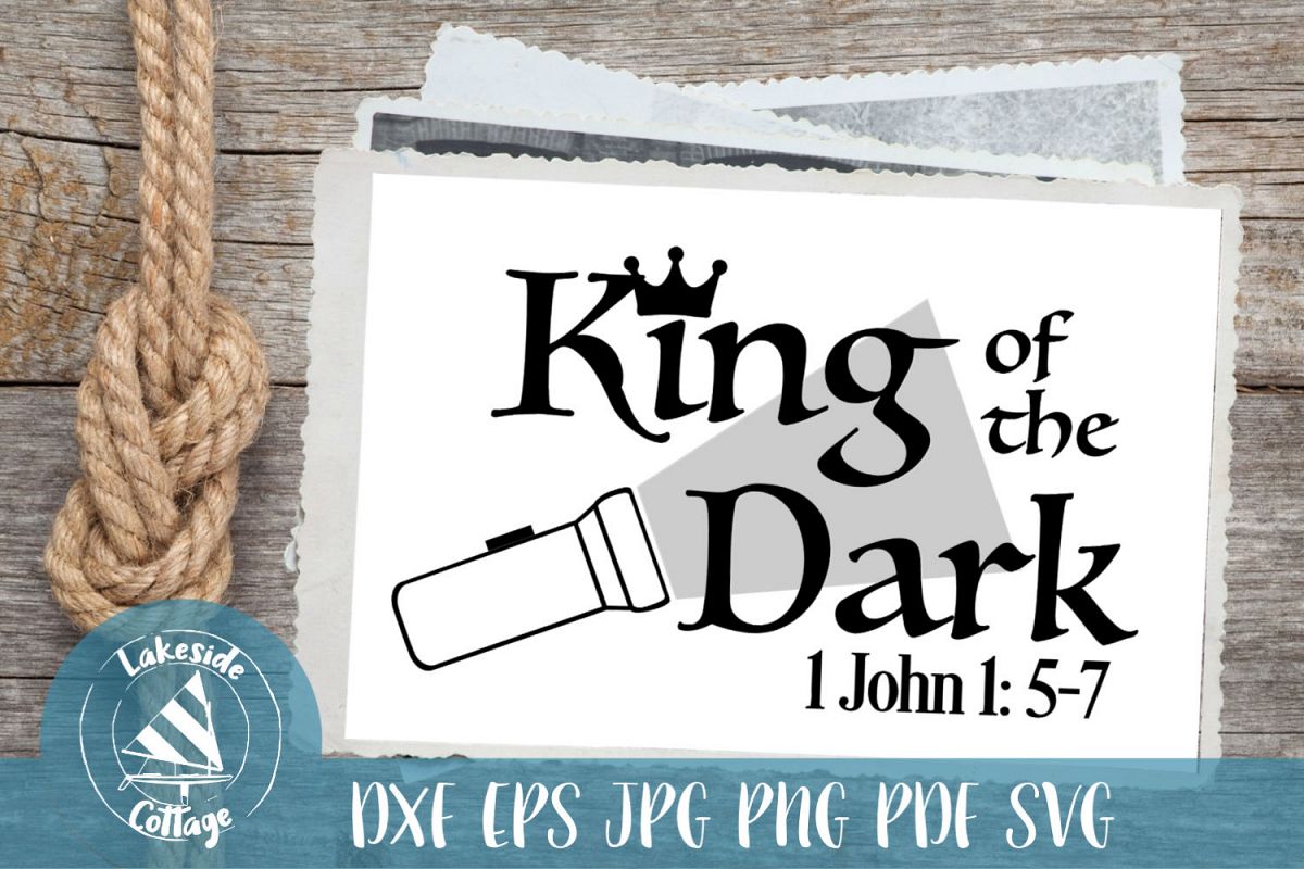 King of the Dark Religious Christian Bible SVG Design example image 1