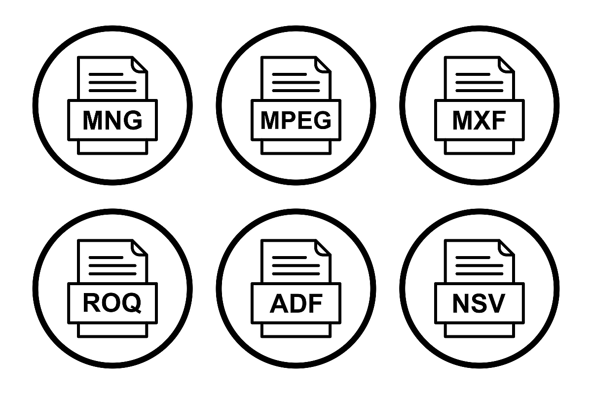 Set Of File Formats Icons example image 1