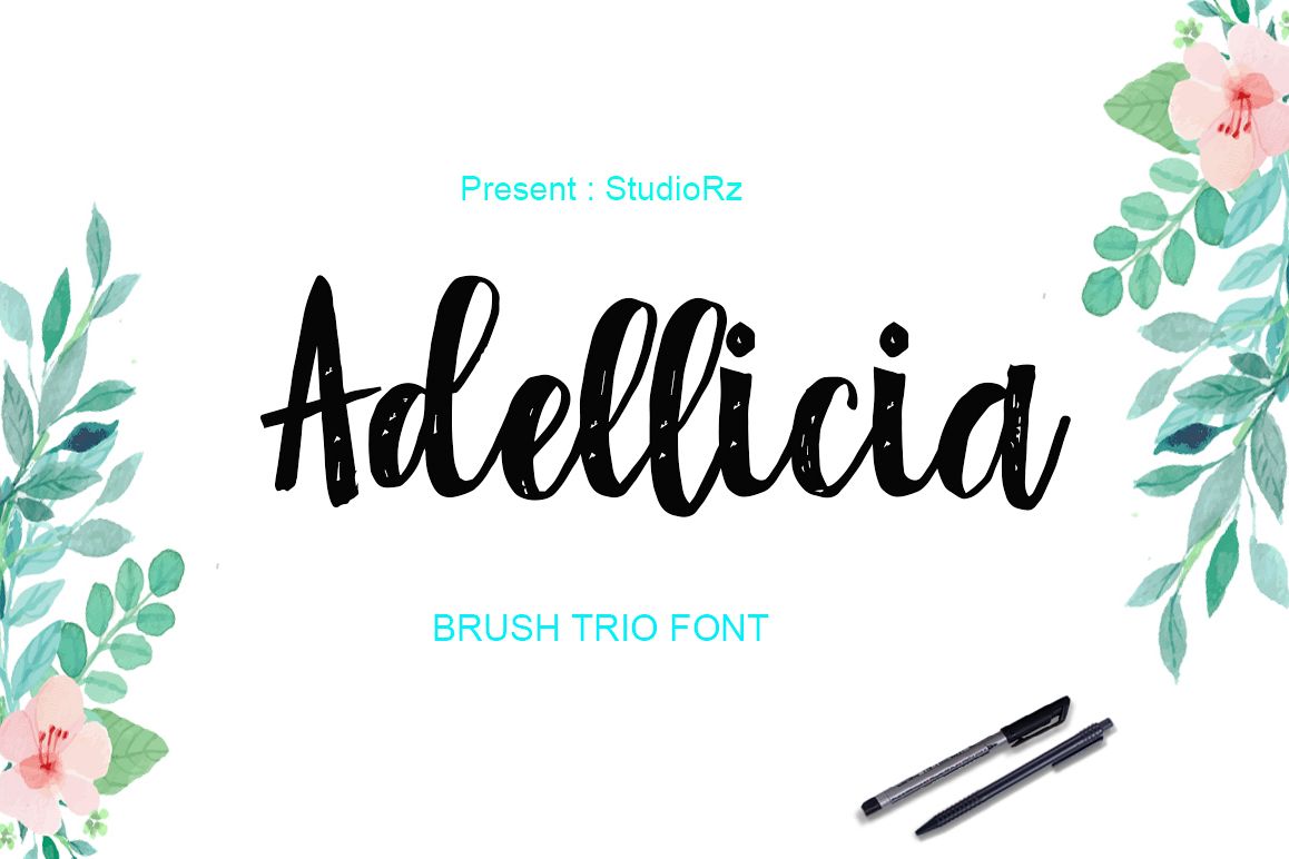 Adellicia Trio Font example image 1