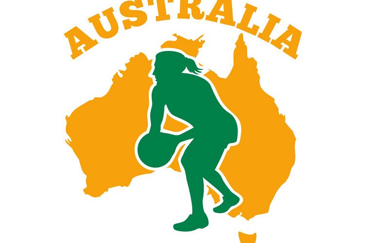 Netball player passing ball Australia example image 1