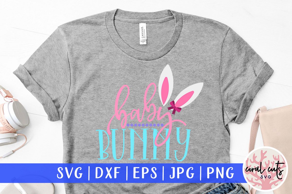 Baby bunny - Easter SVG EPS DXF PNG Cutting File example image 1
